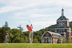 The homestead boasts of two large golf courses. Th The homestead boasts of two large golf courses. The club is referred to as the